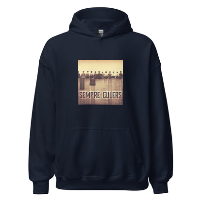 Hoodie Barcelona navy Sempre Culers campo Les Corts front