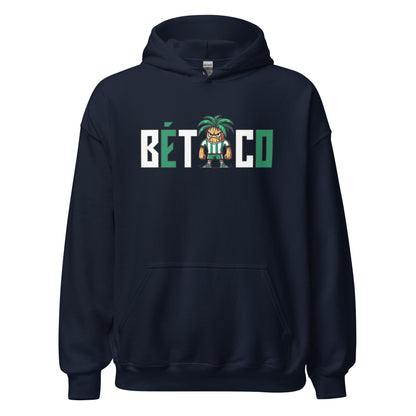 Hoodie Betis navy equipo fútbol Bético front