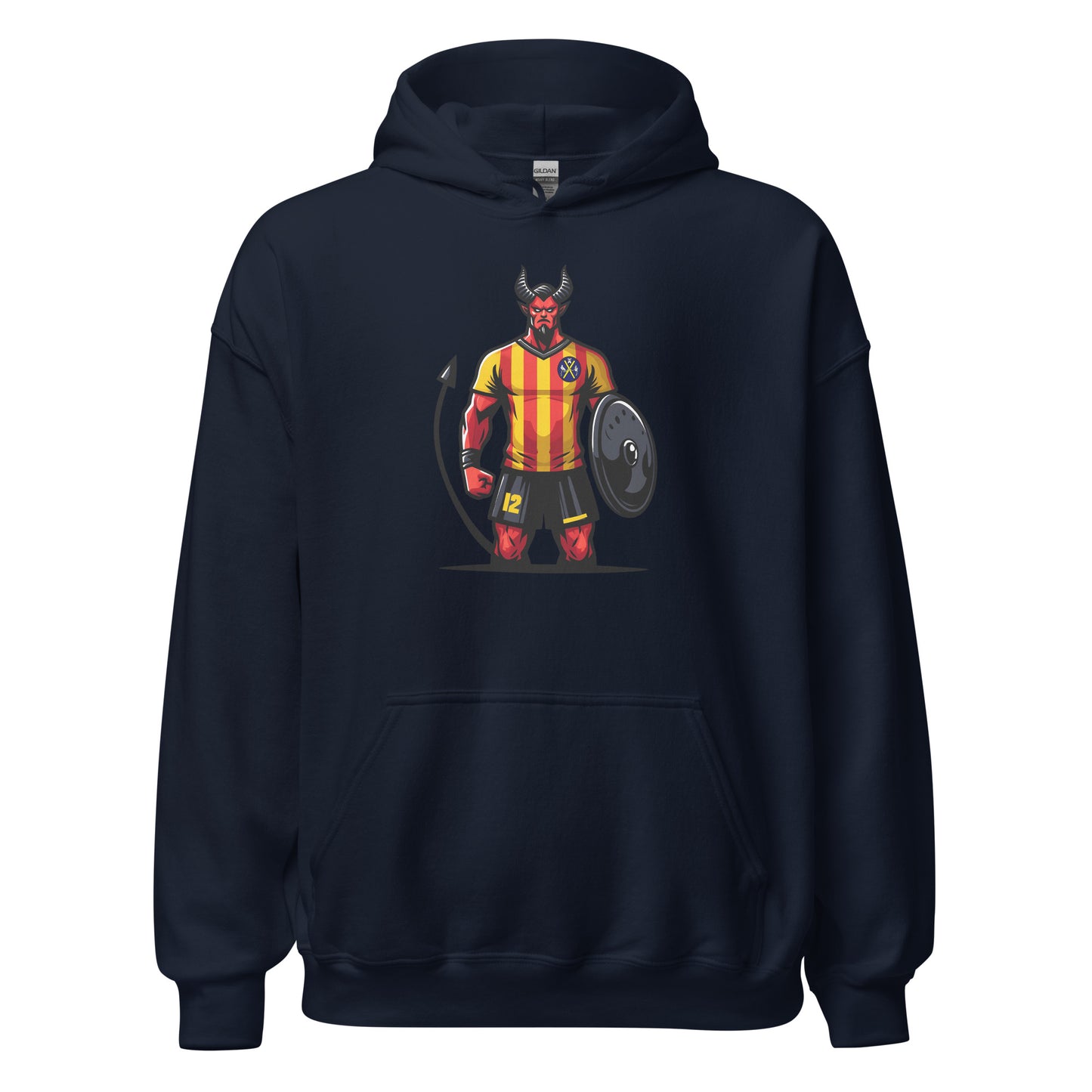 Hoodie Sant Andreu navy equipo fútbol imagen Diable front