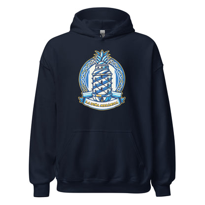 Hoodie Deportivo Coruña navy equipo fútbol Piña Mecánica front