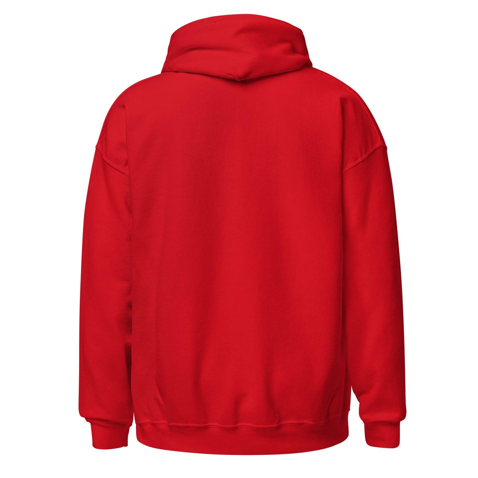 Sudadera capucha roja Osasuna equipo fútbol Zale Gorritxoak back