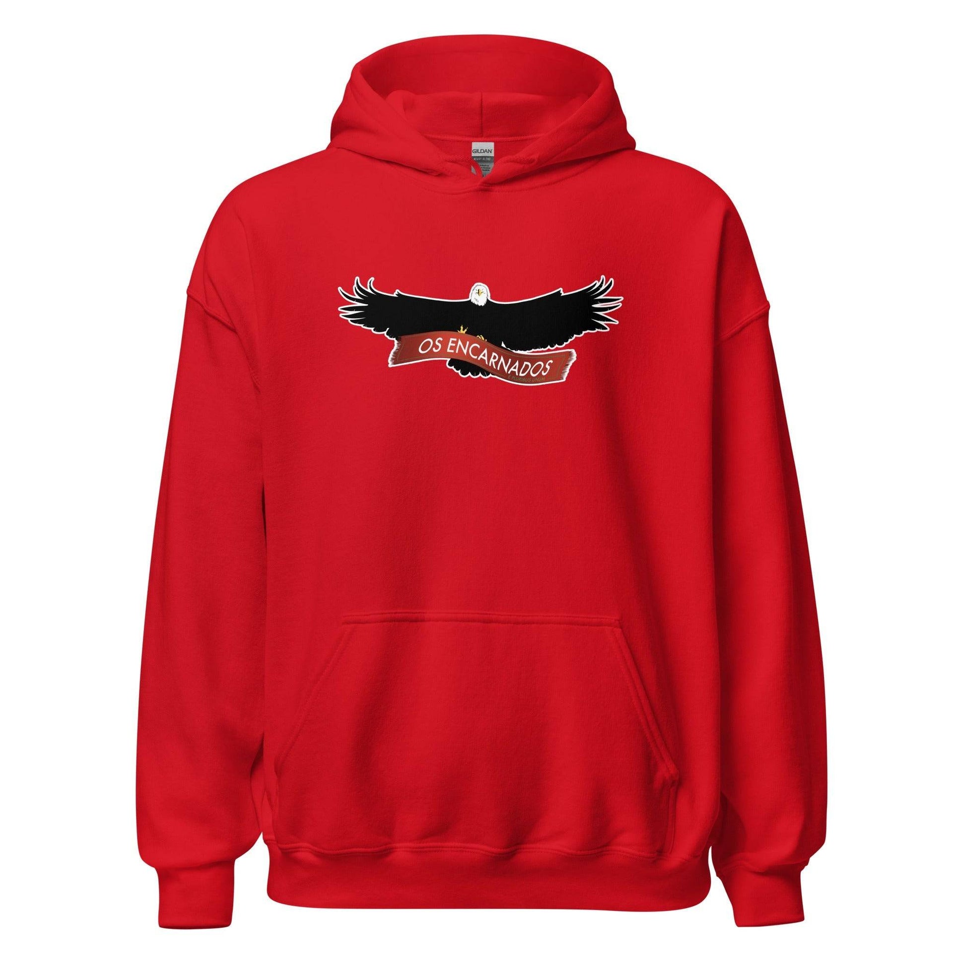 Sudadera capucha roja Benfica equipo fútbol Os Encarnados front