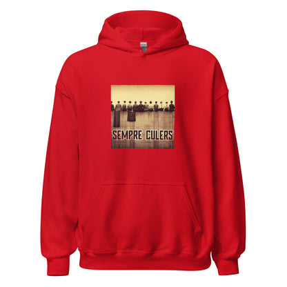 Hoodie Barcelona roja Sempre Culers campo Les Corts front