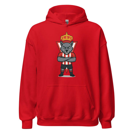 Hoofdie Sporting Gijón rojo equipo fútbol imagen Lobo front