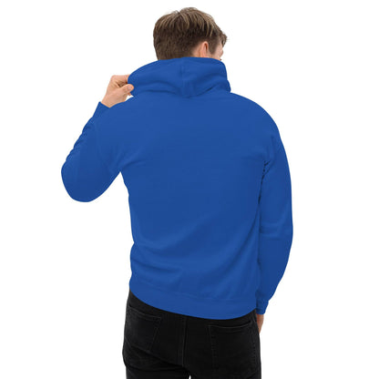 Sudadera capucha azul Amorebita equipo fútbol Zornotzarra escudo back