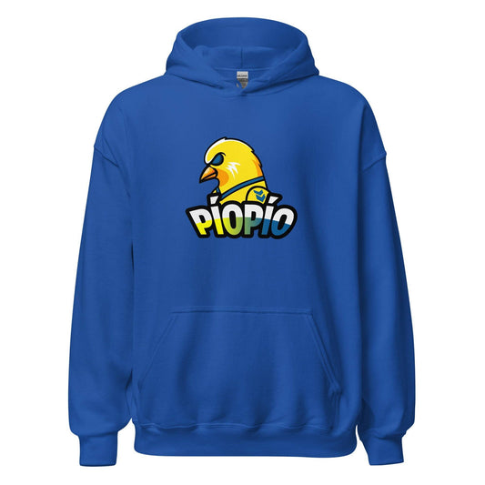 Sudadera capucha azul Las Palmas equipo fútbol PioPio canario front