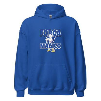 Sudadera capucha azul Espanyol equipo fútbol Força Mágico Perico front