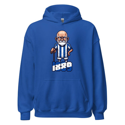 Hoodie Recreativo Huelva azul equipo fútbol imagen Anciano front