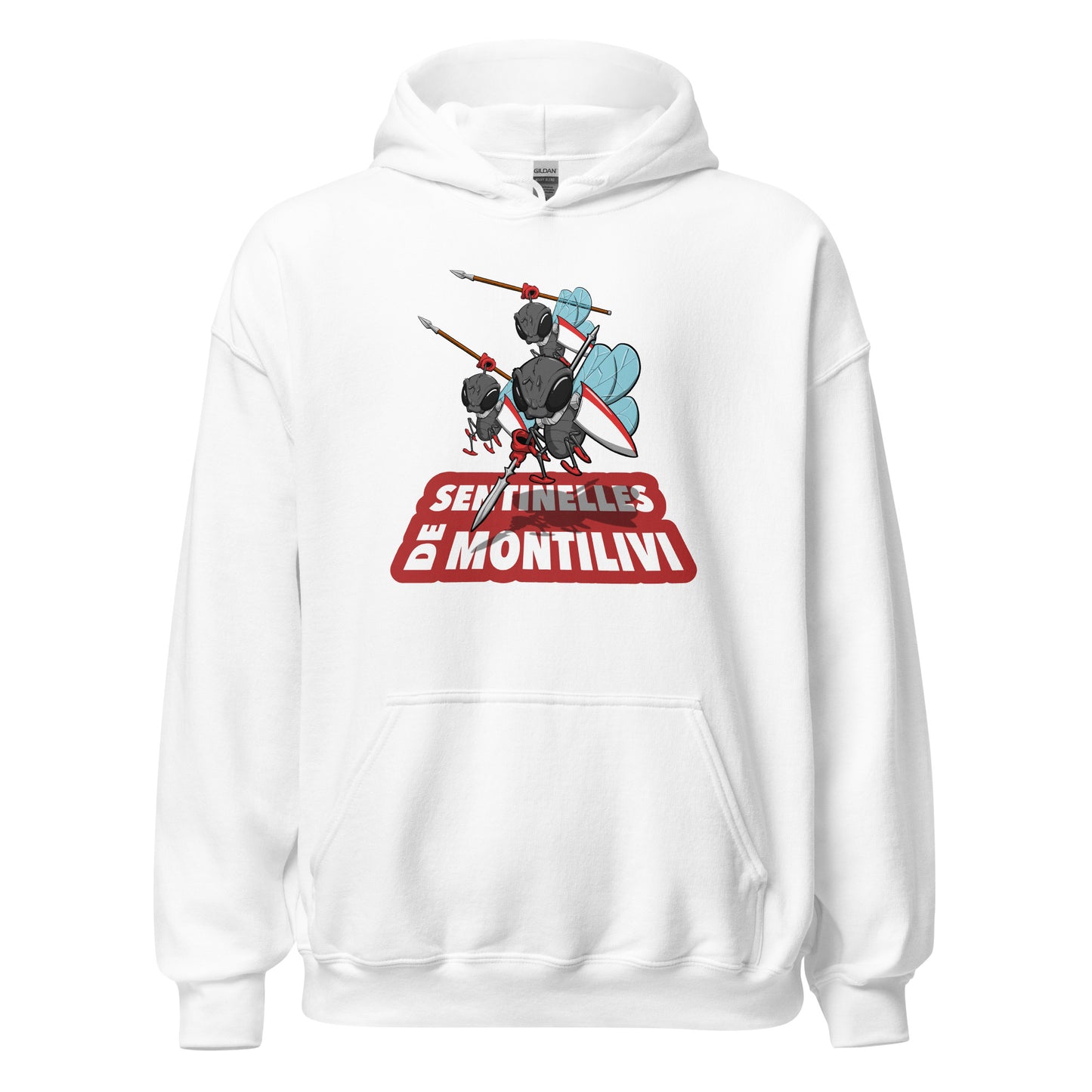 Hoodie Girona blanca equipo fútbol Sentinelles Montillivi Sisa front