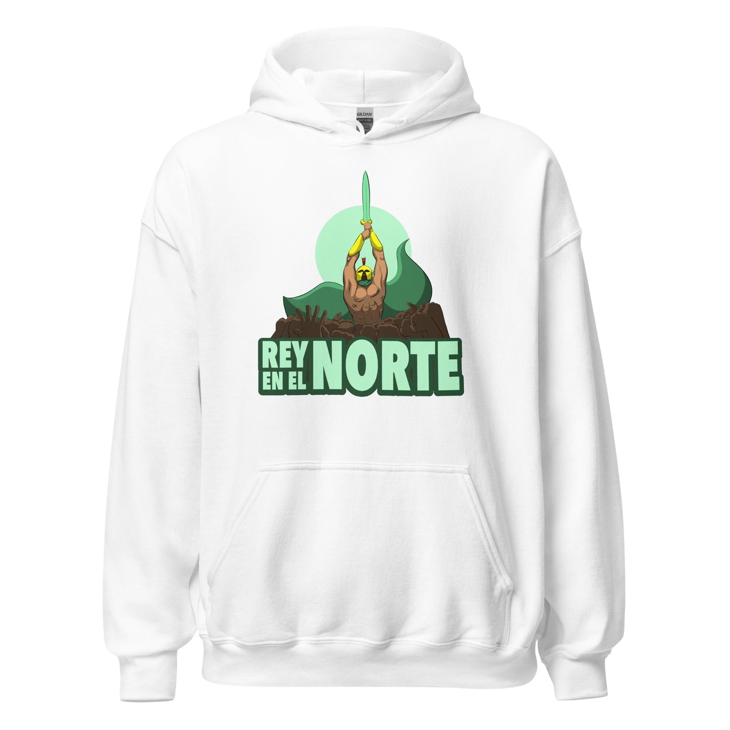 Sudadera Racing Santander blanco equipo fútbol Rey en el Norte front