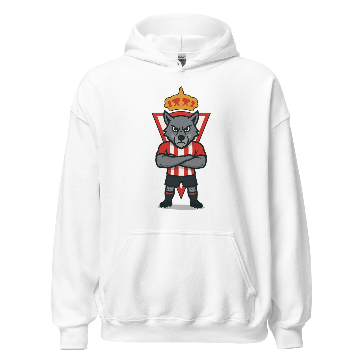 Hoofdie Sporting Gijón blanco equipo fútbol imagen Lobo front