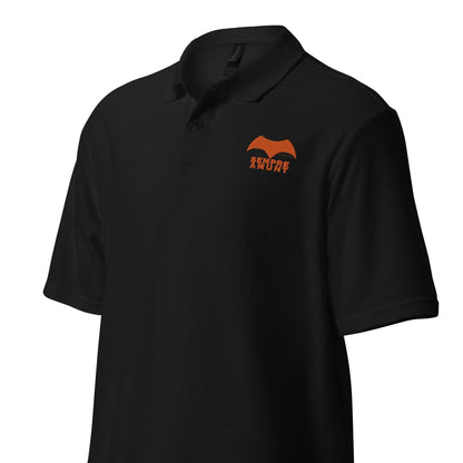 Polo negro Valencia equipo fútbol Sempre Amunt murciélago front