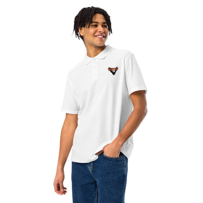 Polo blanco Valencia equipo fútbol Sempre Amunt murciélago front perfil